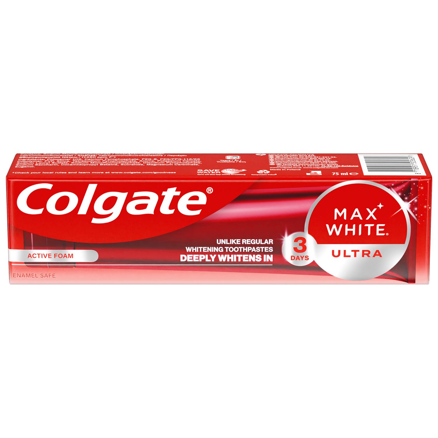 Зубна паста з ефектом відбілювання Colgate Max White Ultra Active Foam