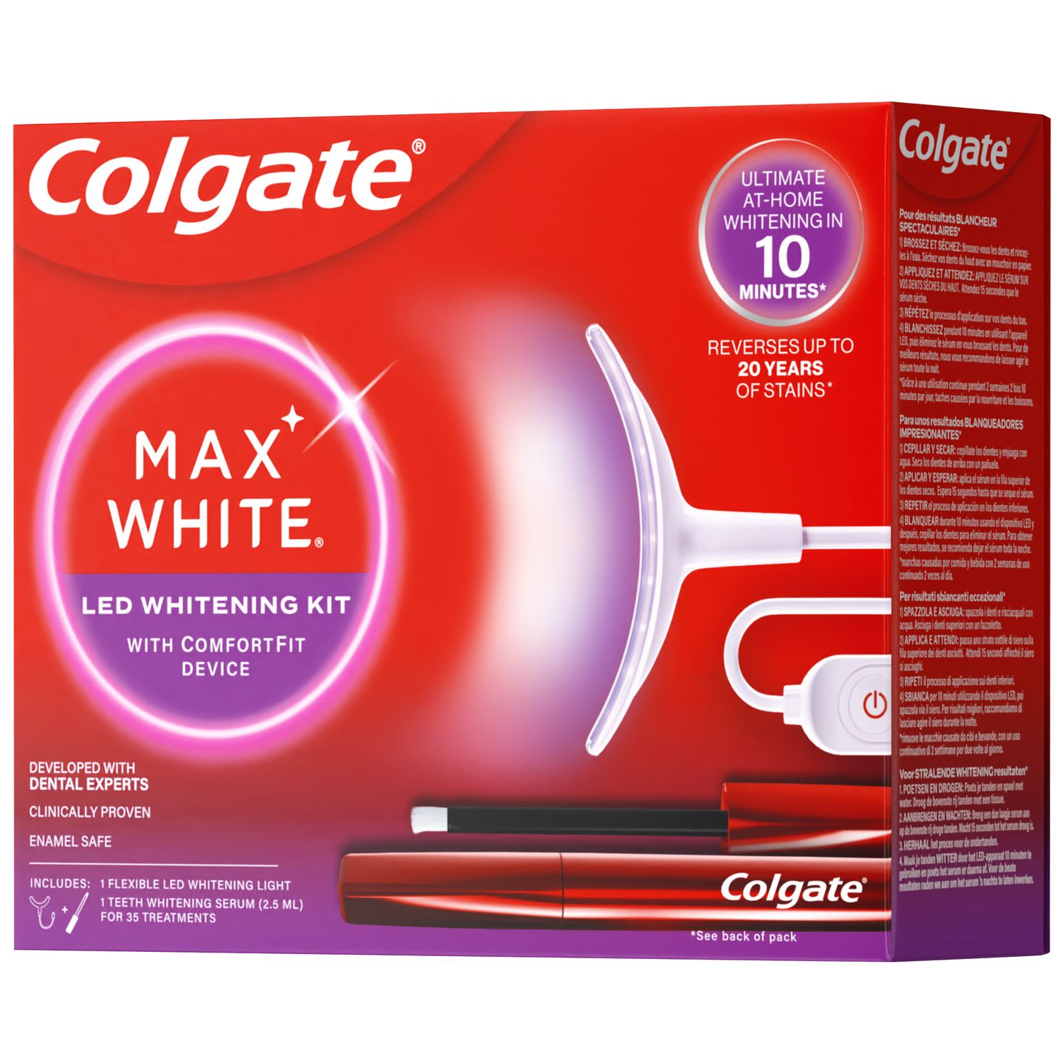 Набір для домашнього відбілювання зубів Colgate Max White Ultimate At Home LED Teeth Whitening