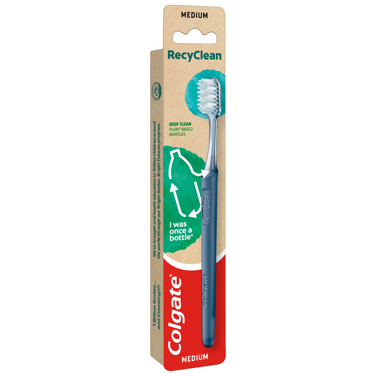 Ручна зубна щітка середньої жорсткості Colgate Recyclean