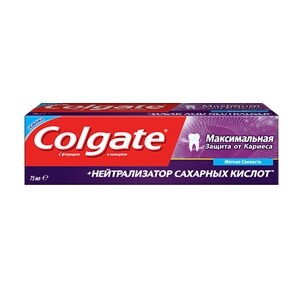 Colgate® Максимальний Захист Від Карієсу + Нейтралізатор Сахарних Кислот